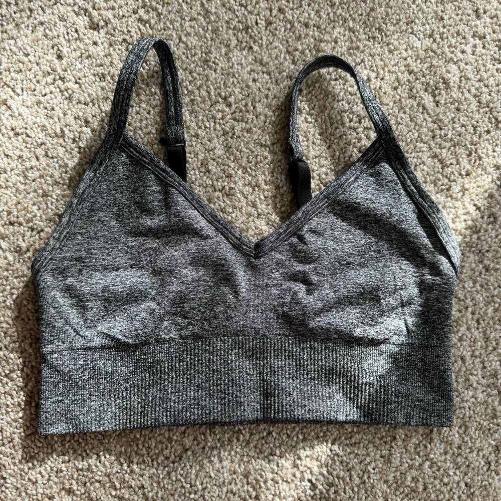 lululemon athletica Grey Seamless Light-Support Sports Bra